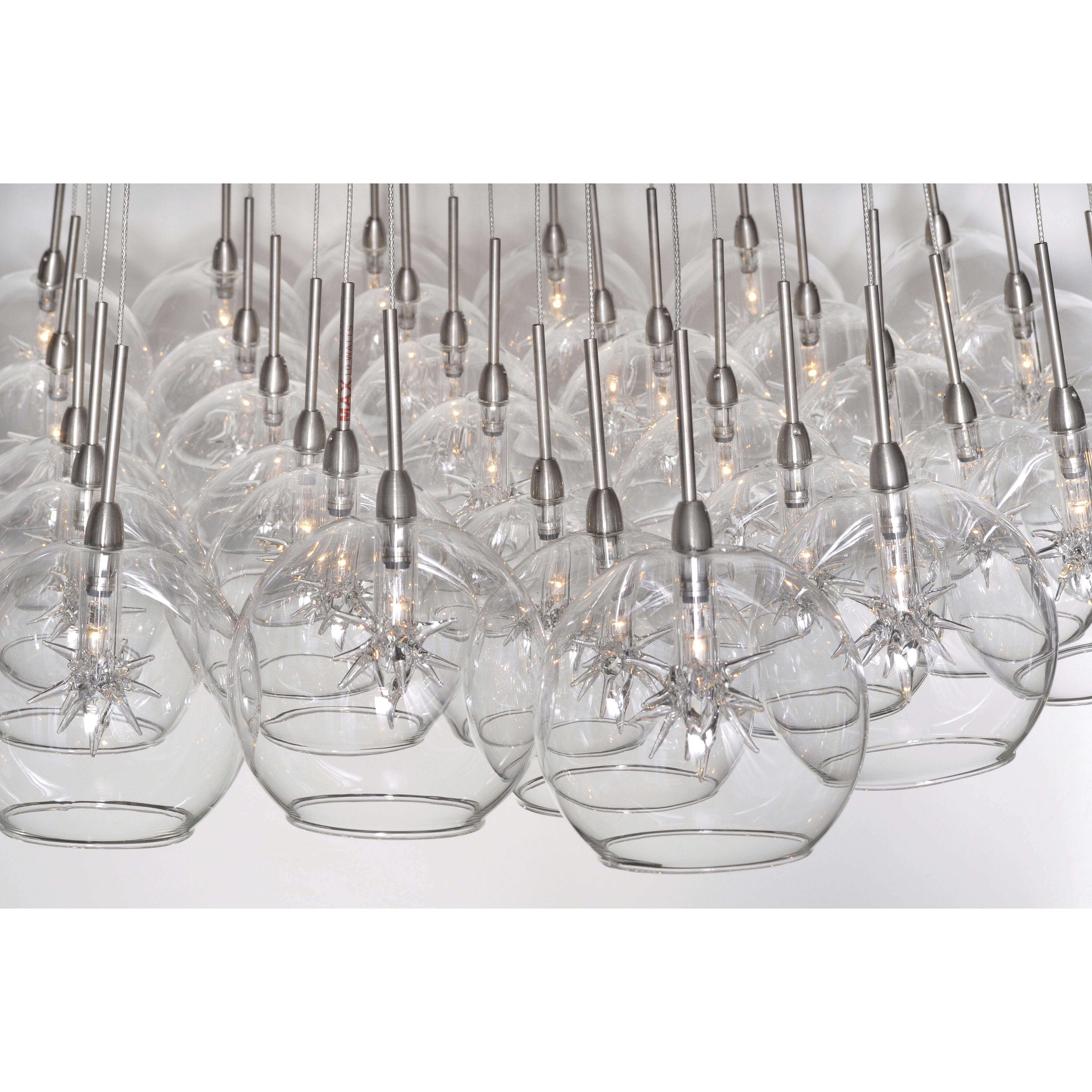 Bushkill 37 Light 33 inch Satin Nickel Multi-Light Pendant Ceiling Light