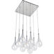 Collier LED 12 inch Polished Chrome Single Pendant Ceiling Light