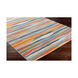Islip 87 X 63 inch Aqua/Charcoal/Coral/Mustard/Light Gray/Beige/Taupe Rugs, Rectangle