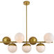 Oyster Bay 7 Light 18 inch Brass Pendant Ceiling Light