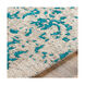 Kensington 96 X 24 inch Khaki/Bright Blue/Medium Gray Rugs, Runner