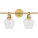 Rochester 2 Light 19 inch Brass Wall sconce Wall Light