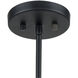 Clairton 8 Light 32 inch Matte Black with Satin Brass Chandelier Ceiling Light