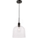 Codorus 1 Light 10 inch Black Pendant Ceiling Light