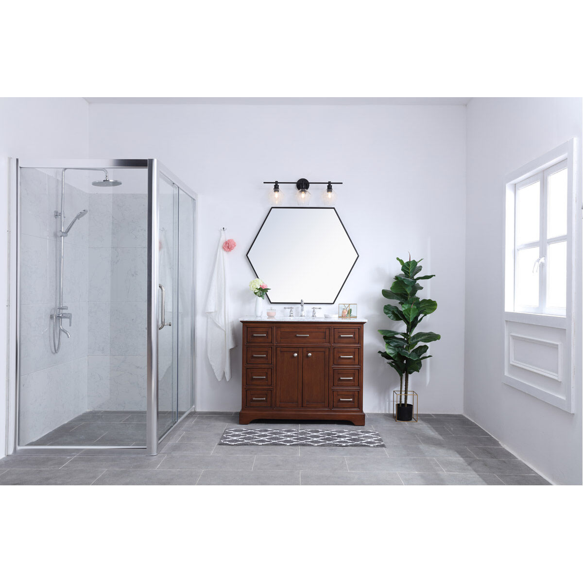 Rochester 3 Light 28 inch Black Wall sconce Wall Light