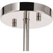 Monroe 2 Light 8 inch Chrome Pendant Ceiling Light