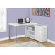 Ramapo 47 X 47 inch White and Silver Computer Desk