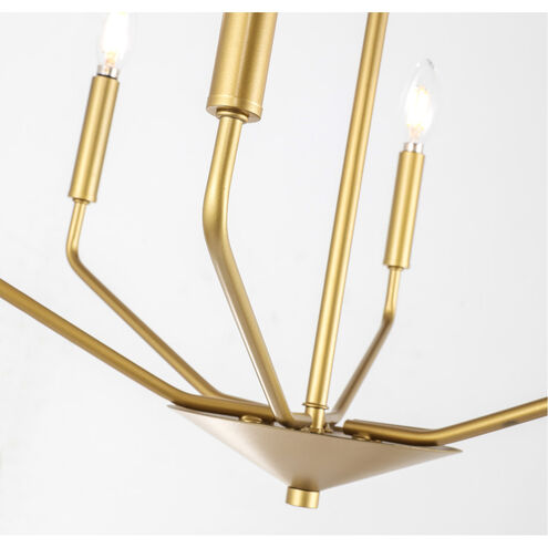 Geneseo 6 Light 22 inch Brass Pendant Ceiling Light