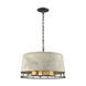 Hellam 4 Light 18 inch Silverdust Iron Chandelier Ceiling Light