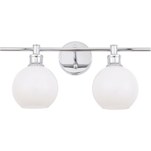 Syracuse 2 Light 19 inch Chrome Wall sconce Wall Light