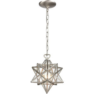 Whitpain 1 Light 9 inch Antique Nickel with Clear Mini Pendant Ceiling Light