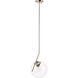 Monroe 1 Light 10 inch Chrome Pendant Ceiling Light