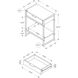 Seneca 24 X 20 inch Beige and Gold Accent End Table or Night Stand