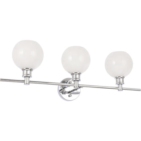 Syracuse 3 Light 28 inch Chrome Wall sconce Wall Light