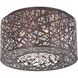 Troy 7 Light 15.75 inch Bronze Flush Mount Ceiling Light