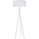 Moreau 66 inch 60 watt Silver Floor lamp Portable Light