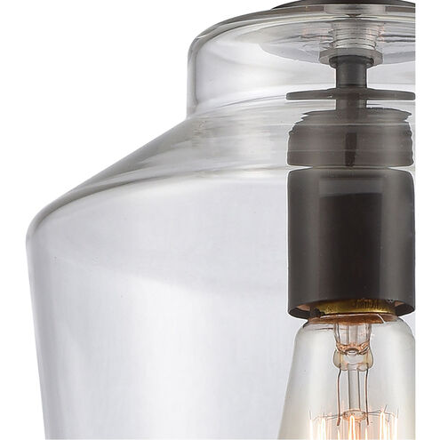 Chambersburg 1 Light 8 inch Oil Rubbed Bronze with Clear Mini Pendant Ceiling Light