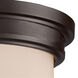 Erie 2 Light 13 inch Oil Rubbed Bronze Flush Mount Ceiling Light