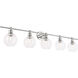 Syracuse 5 Light 47 inch Chrome Wall sconce Wall Light