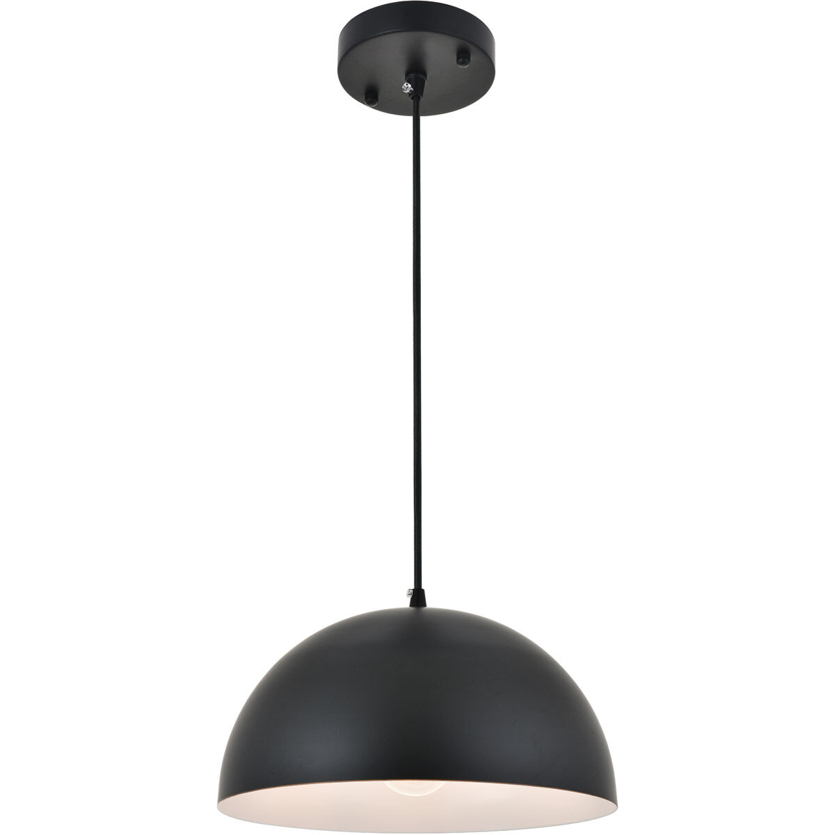 Scotland 1 Light 12 inch Black Pendant Ceiling Light