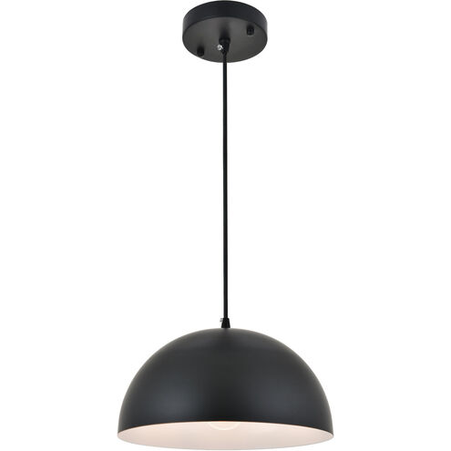Scotland 1 Light 12 inch Black Pendant Ceiling Light