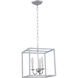 Oyster Bay 3 Light 12 inch Vintage Silver Pendant Ceiling Light