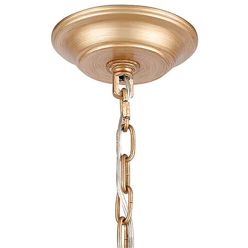 Swissvale 1 Light 8 inch Matte Gold with Polished Chrome Mini Pendant Ceiling Light