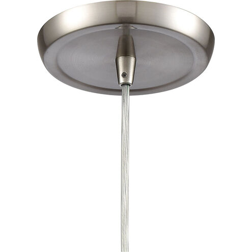 Chambersburg 1 Light 8 inch Satin Nickel with Aqua Mini Pendant Ceiling Light