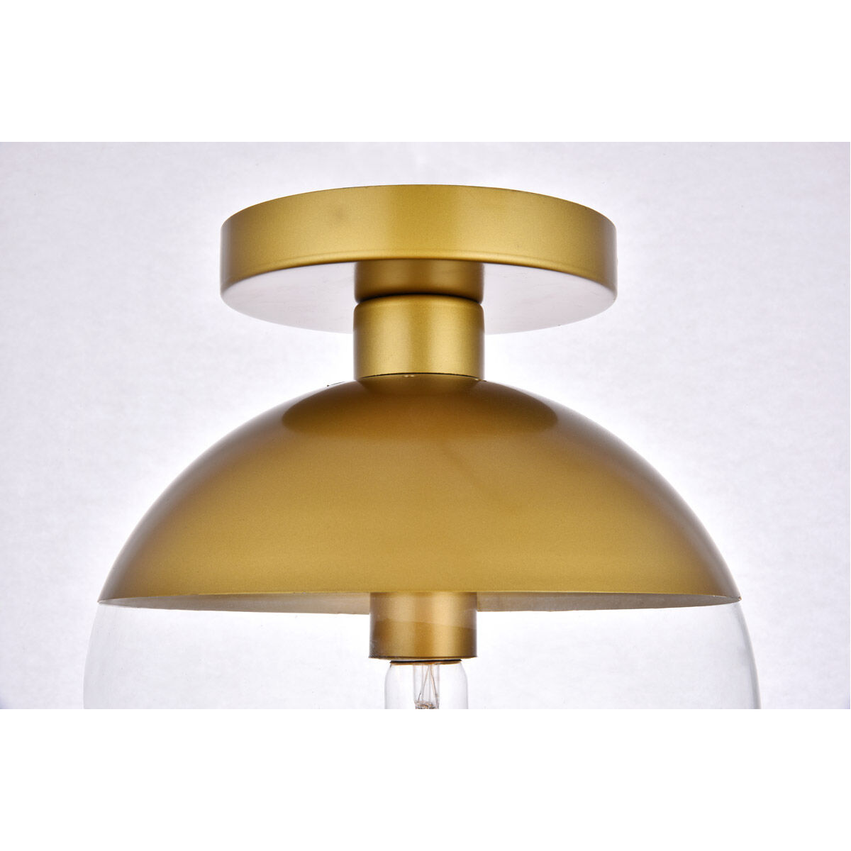 Oyster Bay 1 Light 10 inch Brass Flush Mount Ceiling Light