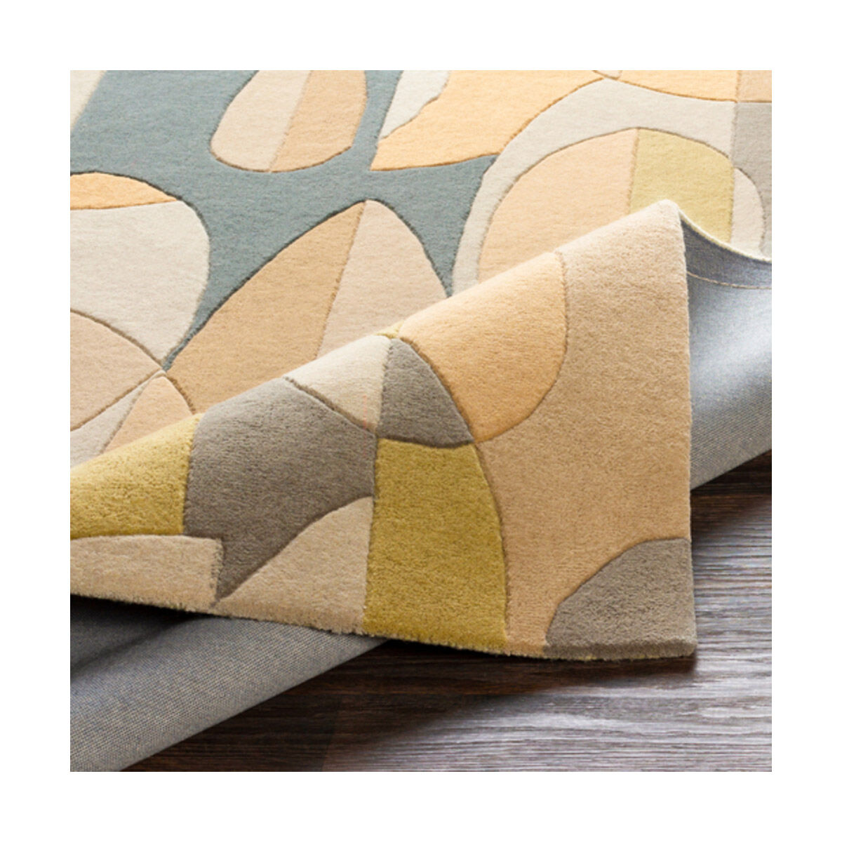 Philadelphia 144 X 36 inch Denim/Sea Foam/Tan/Light Gray/Wheat Rugs, Wool