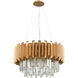 Marion 6 Light 26 inch Matte Gold Chandelier Ceiling Light