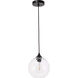 Womelsdorf 1 Light 8 inch Black Pendant Ceiling Light