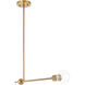 Bergen 1 Light 2 inch Brass Pendant Ceiling Light