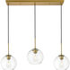 Huntington 3 Light 8 inch Brass Pendant Ceiling Light