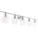 Rochester 5 Light 47 inch Chrome Wall sconce Wall Light