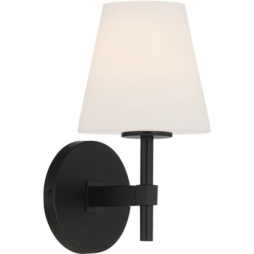Harleigh 1 Light 6 inch Black Bathroom Vanity Wall Light