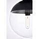 Oyster Bay 1 Light 12 inch Black Flush Mount Ceiling Light