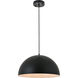 Scotland 1 Light 16 inch Black Pendant Ceiling Light