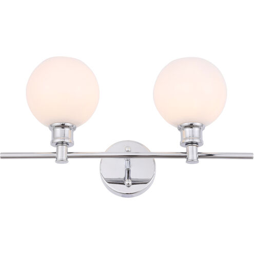 Syracuse 2 Light 19 inch Chrome Wall sconce Wall Light