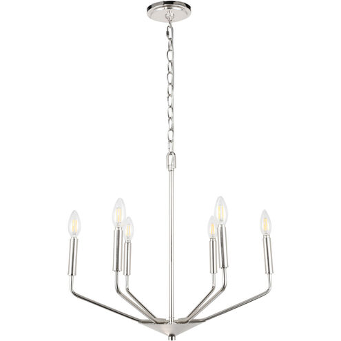 Geneseo 6 Light 22 inch Chrome Pendant Ceiling Light