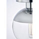 Oyster Bay 1 Light 8 inch Chrome Flush Mount Ceiling Light