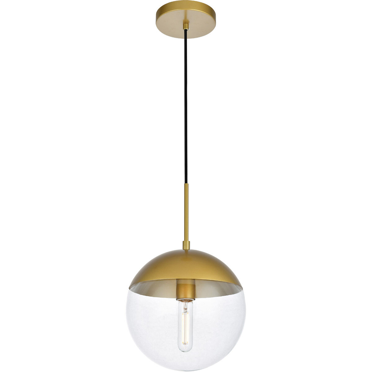 Oyster Bay 1 Light 10 inch Brass Pendant Ceiling Light