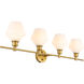 Rochester 4 Light 38 inch Brass Wall sconce Wall Light
