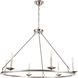 Jeannette 6 Light 36 inch Burnished Nickel Chandelier Ceiling Light