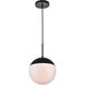 Oyster Bay 1 Light 10 inch Black Pendant Ceiling Light