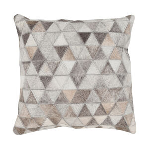 Makefield 22 X 22 inch Beige/Medium Gray/White/Dark Brown Pillow Kit