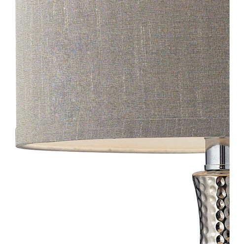 Oakfield 21.5 inch 60 watt Chrome Table Lamp Portable Light