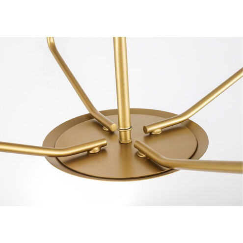 Geneseo 4 Light 18 inch Brass Pendant Ceiling Light