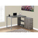 Ramapo 47 X 47 inch Dark Taupe and Silver Computer Desk