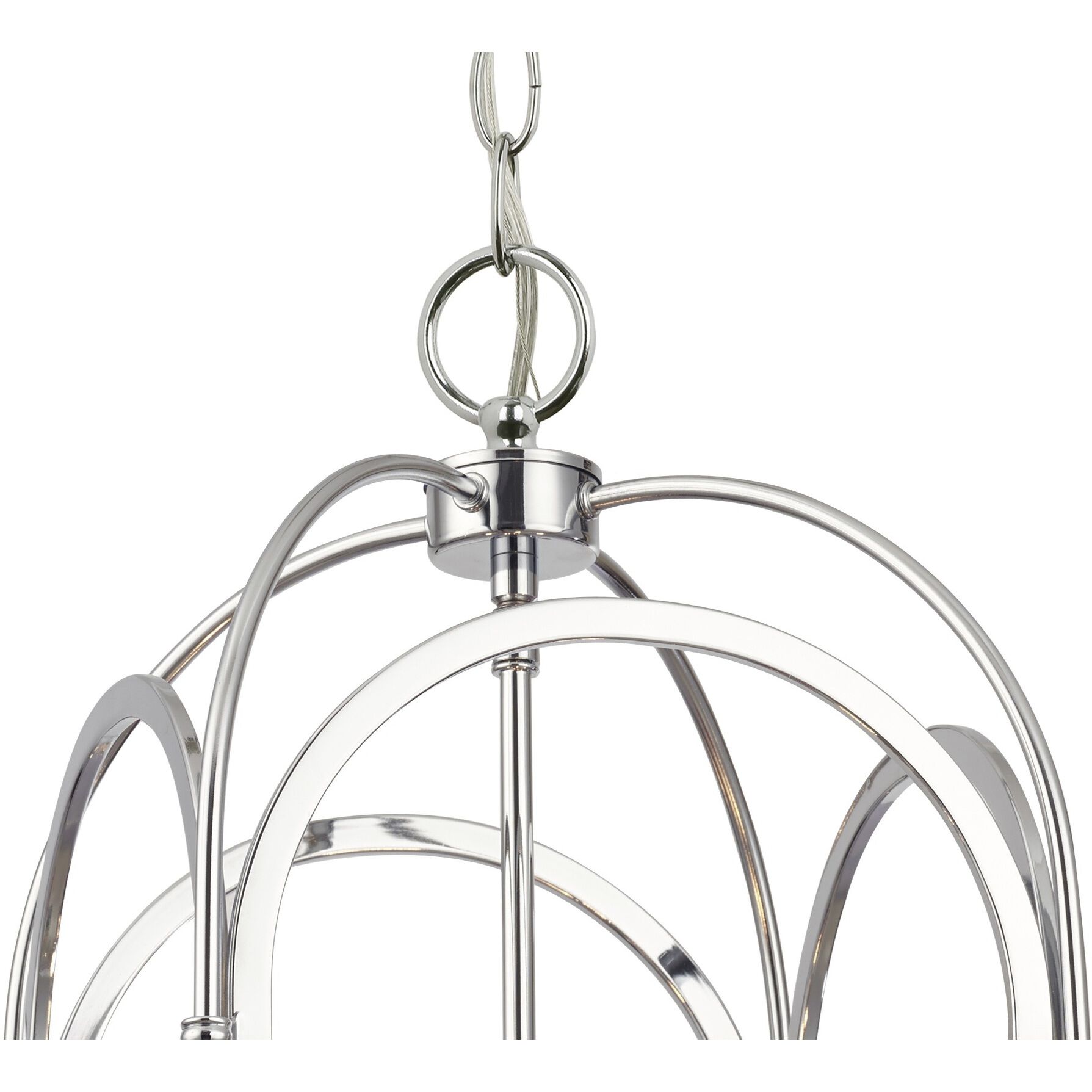 Dekalb 4 Light 10 inch Chrome Pendant Ceiling Light